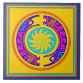 Native American Rainbow Spirits Tegeltje (Voorkant)