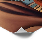 Native American Raven Spirit Dier Vrouw Portret Poster (Hoek)