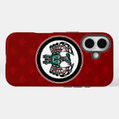 Native American Red Black Art Thunderbird Case-Mate iPhone Case (Achterkant (horizontaal))