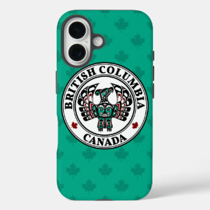 Native American Red Black Art Thunderbird iPhone 16 Hoesje