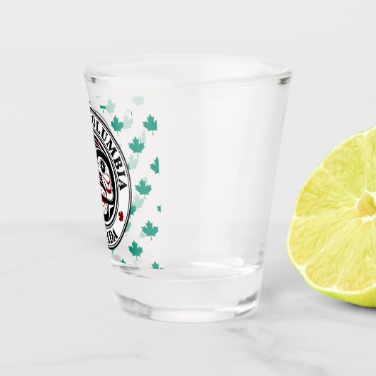 Native American Red Black Art Wide Skull Shot Glas (Rechts)