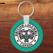 Native American Red Black Graphic Thunderbird Keyc Sleutelhanger (Voorkant)