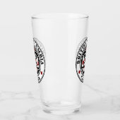 Native American Red Black Haida Art die de sluier  Glas (Links)