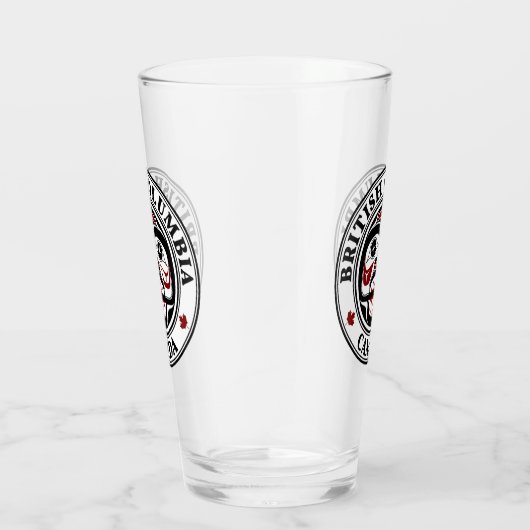 Native American Red Black Haida Art die de sluier  Glas (Rechts)