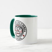 Native American Red Black Haida Art die de sluier Mok (Voorkant links)