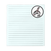 Native American Red Black Haida Art Killer Whale Notitieblok (Voorkant)