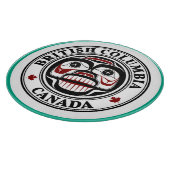 Native American Red Black Haida Art-sluipskull Snijplank (Hoek)