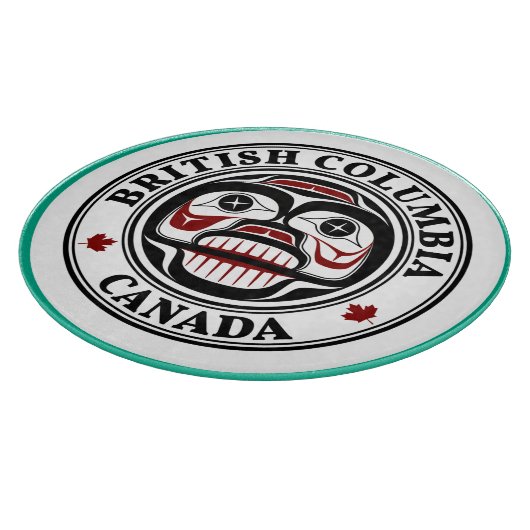 Native American Red Black Haida Art-sluipskull Snijplank (Hoek)