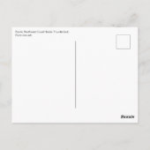 Native American Red Black Haida Art Thunderbird Briefkaart (Achterkant)