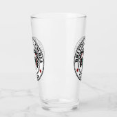 Native American Red Black Haida Art Thunderbird Glas (Links)