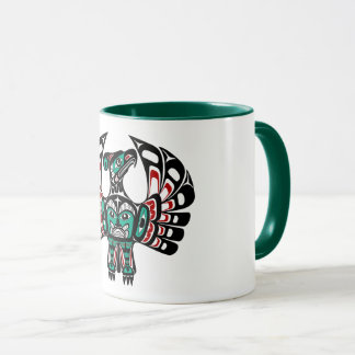 Native American Red Black Haida Art Thunderbird Mok
