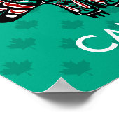 Native American Red Black Haida Art Thunderbird Poster (Hoek)