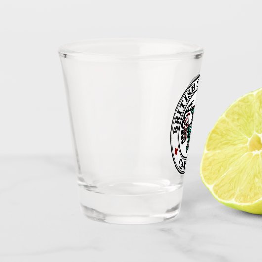 Native American Red Black Haida Art Thunderbird Shot Glas (Links)