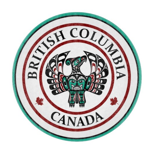 Native American Red Black Haida Art Thunderbird Snijplank (Voorkant)