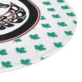 Native American Red Black Haida Art Thunderbird Snijplank (Hoek)