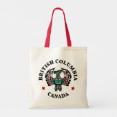 Native American Red Black Haida Art Thunderbird Tote Bag