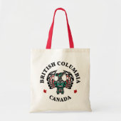 Native American Red Black Haida Art Thunderbird Tote Bag
