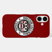 Native American Red Black Haida Huilende schedel Case-Mate iPhone Case (Achterkant (horizontaal))