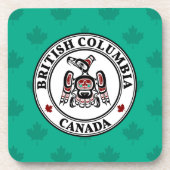 Native American Red Black Kaigani Thunderbird Art Bier Onderzetter (Voorkant)