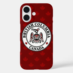 Native American Red Black Kaigani Thunderbird iPhone 16 Hoesje