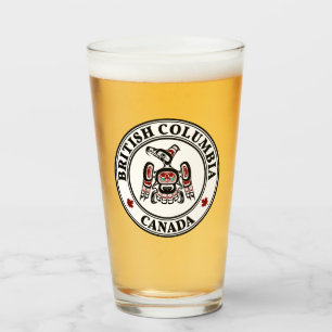 Native American Red Black Kaigani Thunderbird Glas