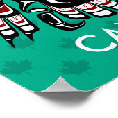 Native American Red Black Kaigani Thunderbird Poster (Hoek)