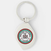 Native American Red Black Kaigani Thunderbird Sleutelhanger (Voorkant)