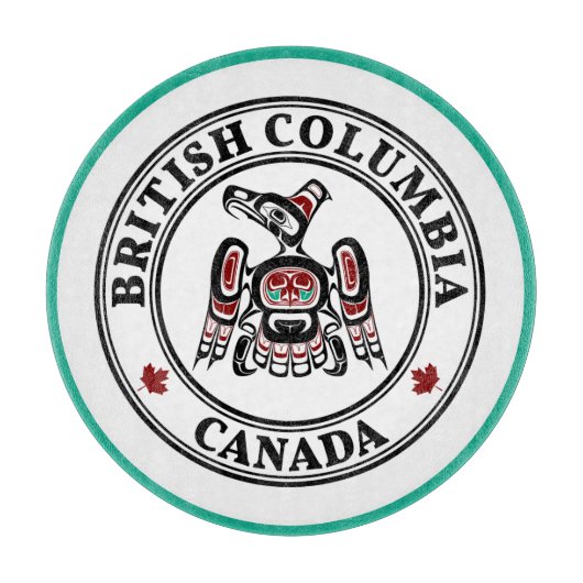 Native American Red Black Kaigani Thunderbird Snijplank (Voorkant)