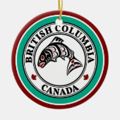 Native American Red Black Salmon Keramisch Ornament (Voorkant)