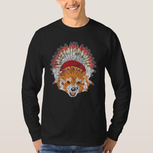 Native American Red Fox T-shirt (Voorkant)