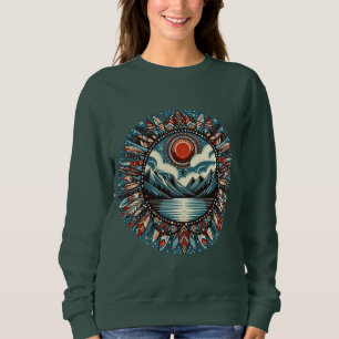 Native American Red Sun Trui