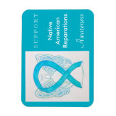 Native American Reparations Angel Ribbon Magnet Magneet (Verticaal)
