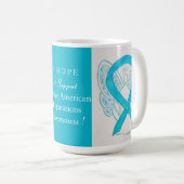 Native American Reparations Awareness Ribbon Mok (Voorkant rechts)