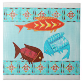 Native American River Folk BADKAMER DECOR DOUCHE Tegeltje