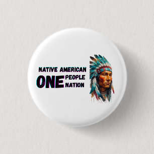 Native American Ronde Button 3,2 Cm