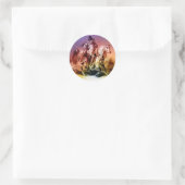 Native American Ronde Sticker (Tas)