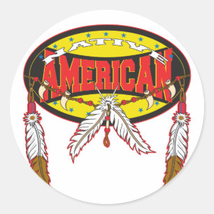 Native American Ronde Sticker