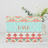 Native American RSVP Kaart (Staand voorkant)