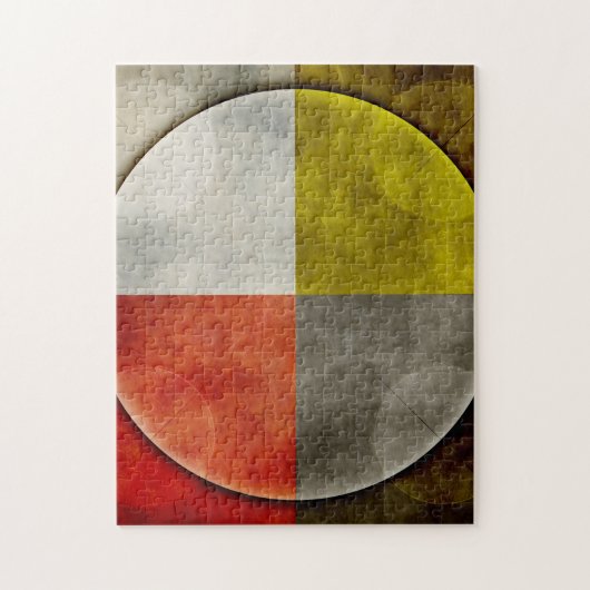 Native American Sacred Hoop Legpuzzel (Verticaal)