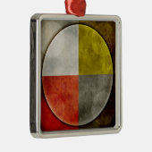 Native American Sacred Hoop Metalen Ornament (Rechts)