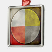 Native American Sacred Hoop Metalen Ornament (Links)