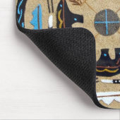 Native American "Sandache" Westerne Mousepad Muismat (Hoek)