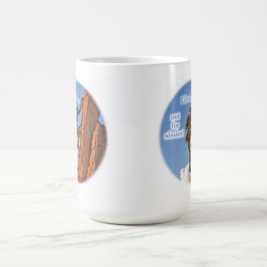 Native American Scaling a Peak Koffiemok (Center)