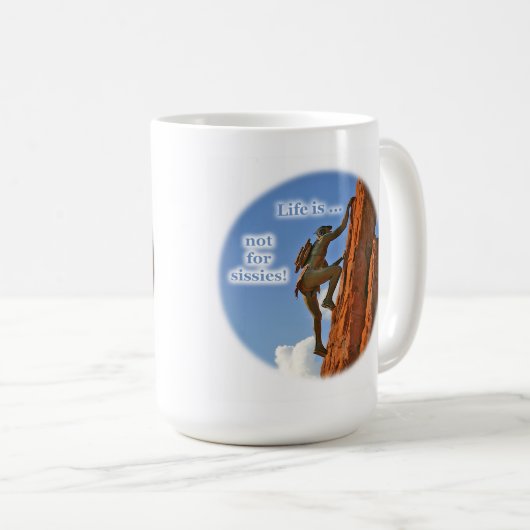 Native American Scaling a Peak Koffiemok (Voorkant rechts)