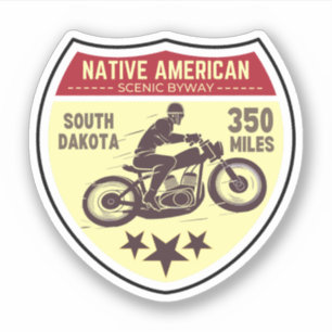 Native American Scenic Byway motorrit Sticker