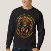 Native American Schedel Chief  Trui (Voorkant)