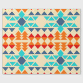 Native american seamless Patroon of rhombus and tr Cadeaupapier (Vlak)