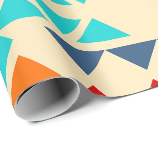 Native american seamless Patroon of rhombus and tr Cadeaupapier (Rol Hoek)