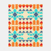 Native american seamless Patroon of rhombus and tr Fleece Deken (Voorkant)