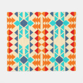 Native american seamless Patroon of rhombus and tr Fleece Deken (Voorkant (Horizontaal))